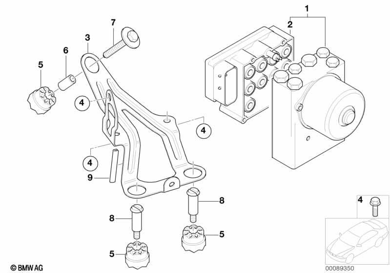 Hydroaggregat ABS/Steuergerät/Halterung