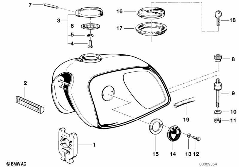 Kraftstofftank Anbauteile