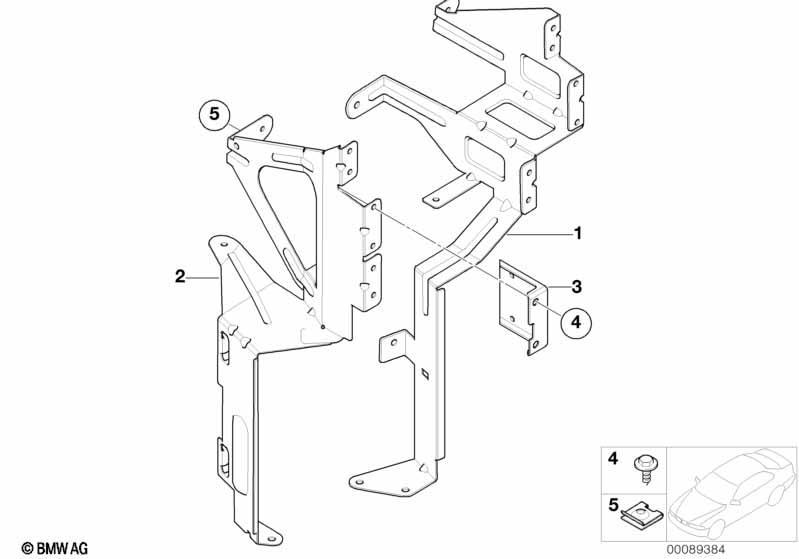 Befestigungsteile CD-Wechsler