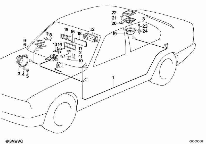 Einzelteile Stereo System