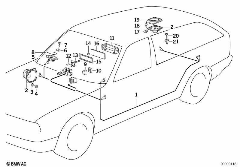 Einzelteile Stereo System