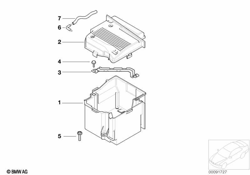 Batteriebefestigung u. Anbauteile