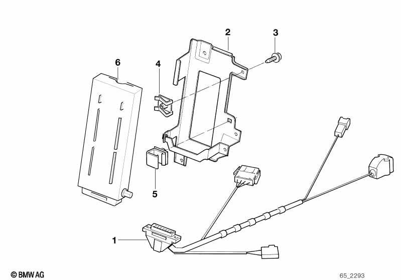 Einzelteile Autotelefon Gepäckraum