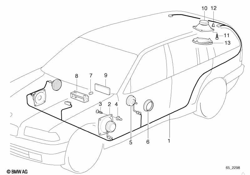 Einzelteile Stereo System