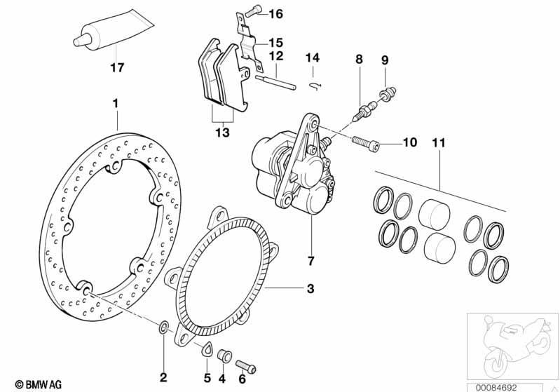 Vorderradbremse Integral ABS