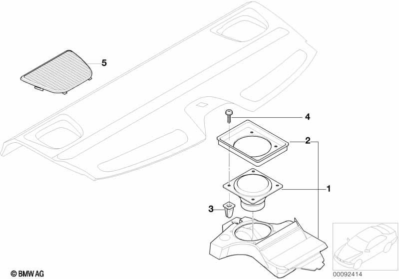 Einzelteile M-Soundsystem Ablegeboden