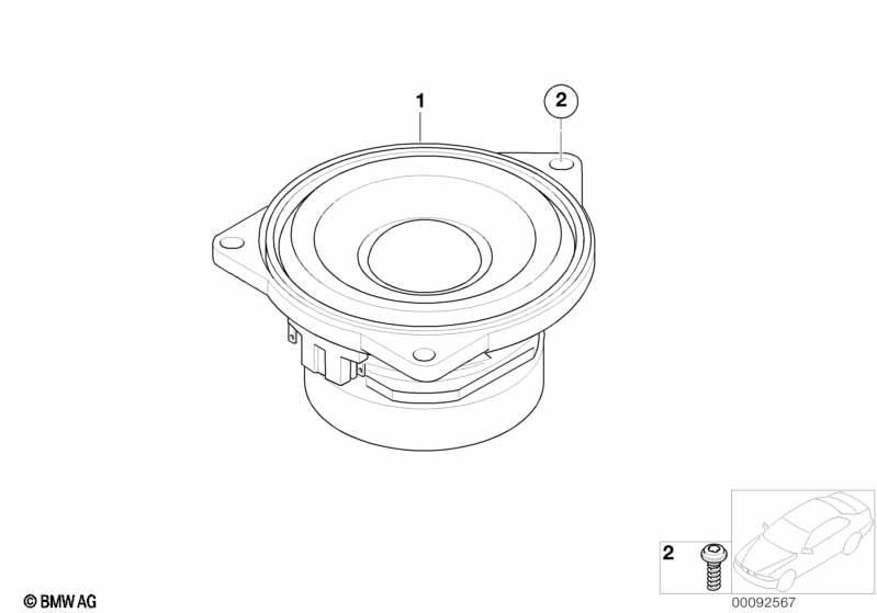 Einzelteile Top-HiFi System Tür hinten