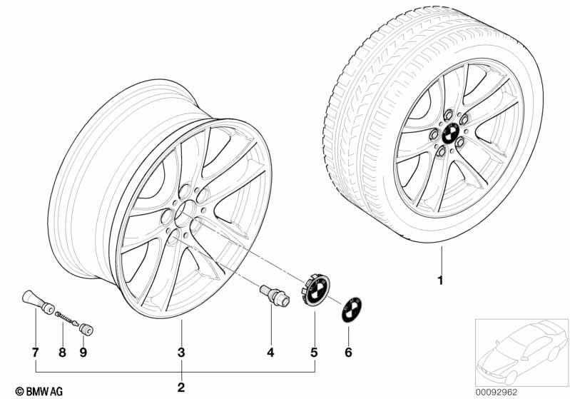 BMW LM Rad Sternspeiche 99