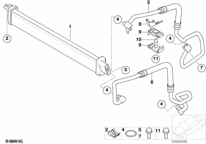 Motorölkühler/Ölkühlerleitung