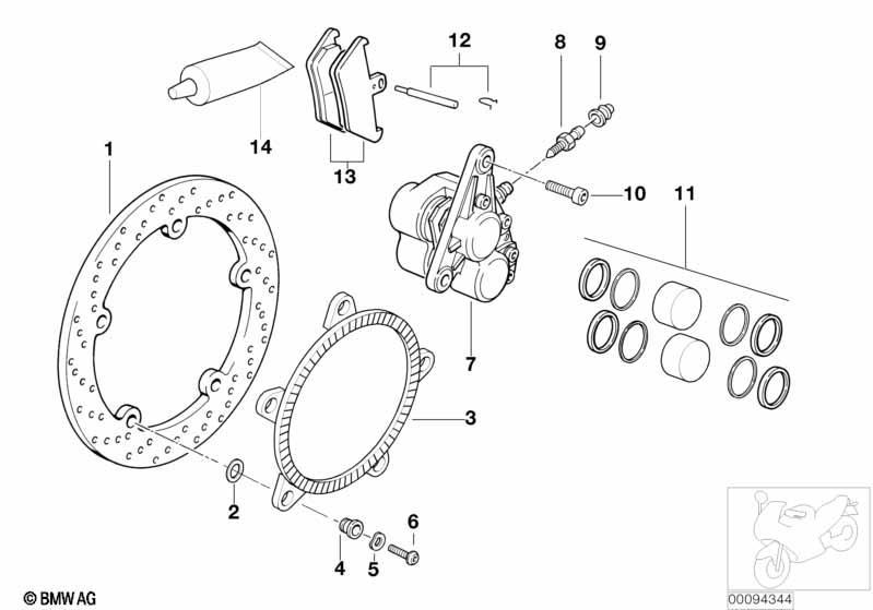 Vorderradbremse Integral ABS