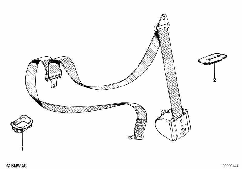 Sicherheitsgurt hinten-Blende