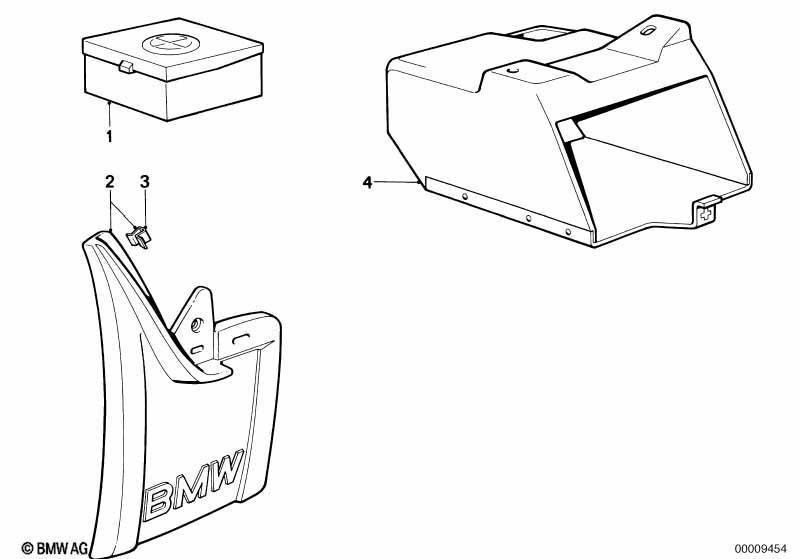 Schmutzfänger/Ersatzlampenbox