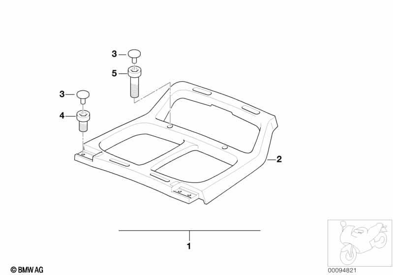 Nachrüstsatz Top Case Halter