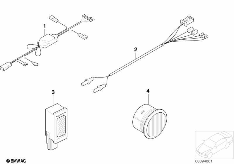 Einzelteile Cordless Freisprechanlage