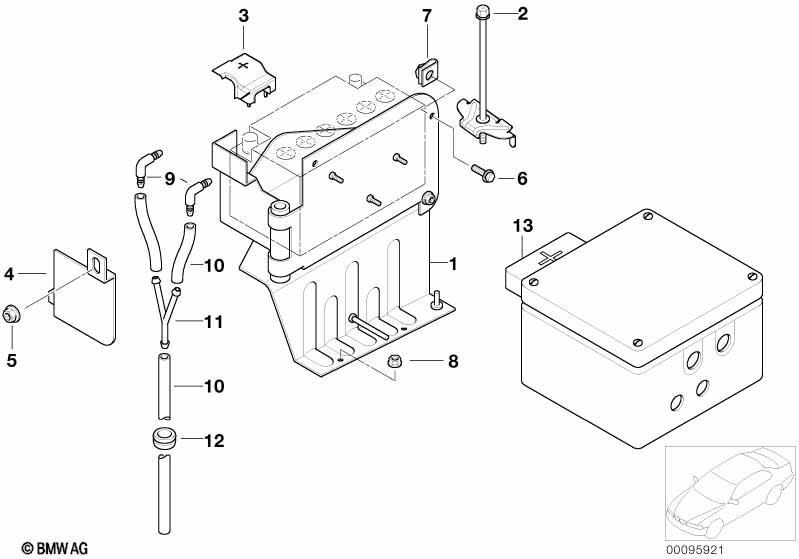 Befestig. u. Anbauteile für 2.Batterie