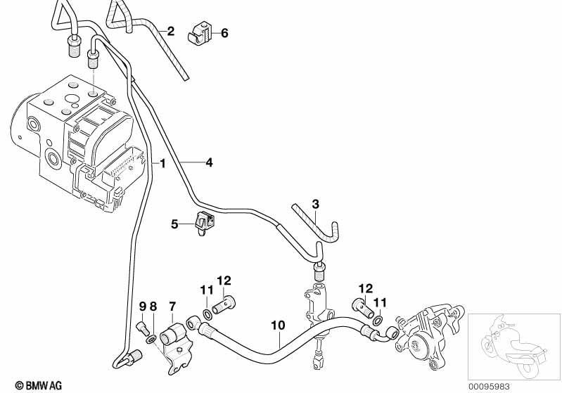 Bremsleitung hinten ABS