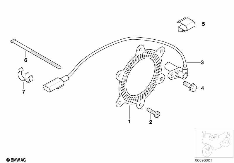 Vorderradbremse Sensor/Ring