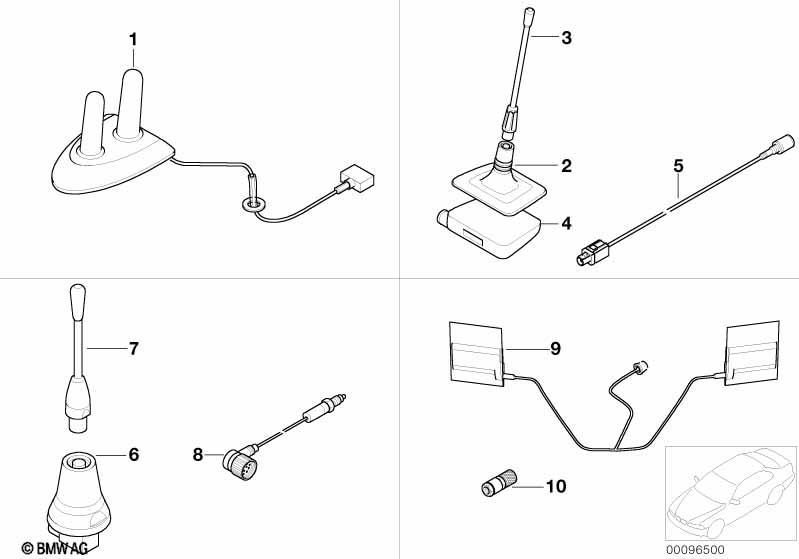 Einzelteile V-Serie Telefonantenne