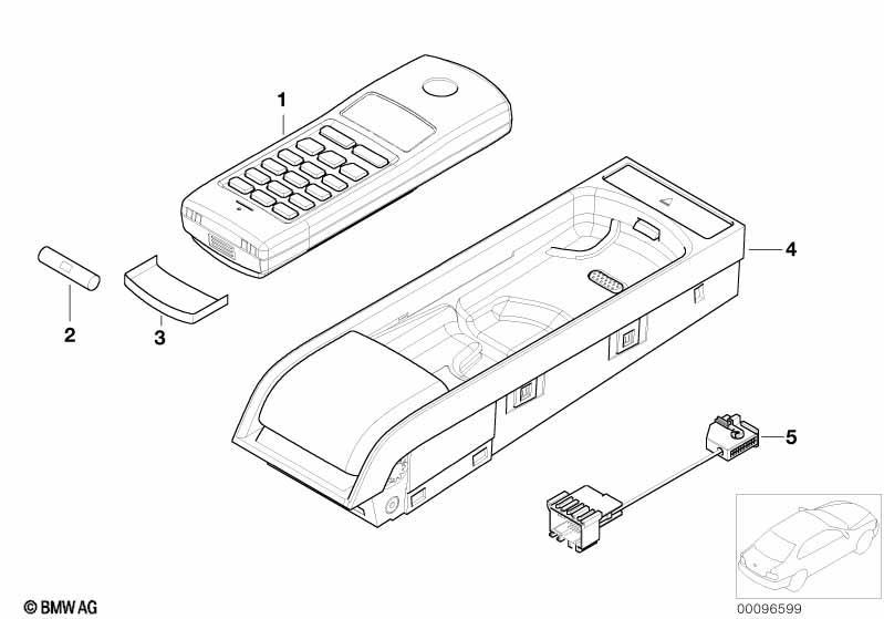 Einzelteile Cordless Mittelkonsole