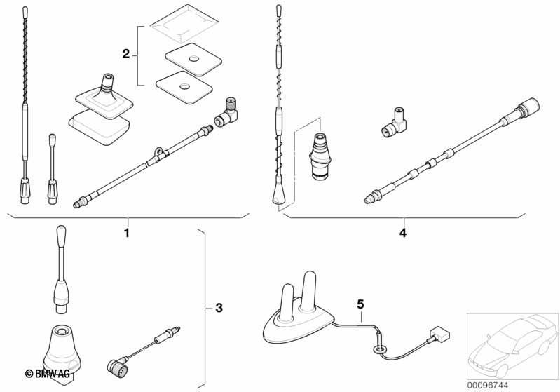 Nachrüstsatz Telefonantenne Singleband