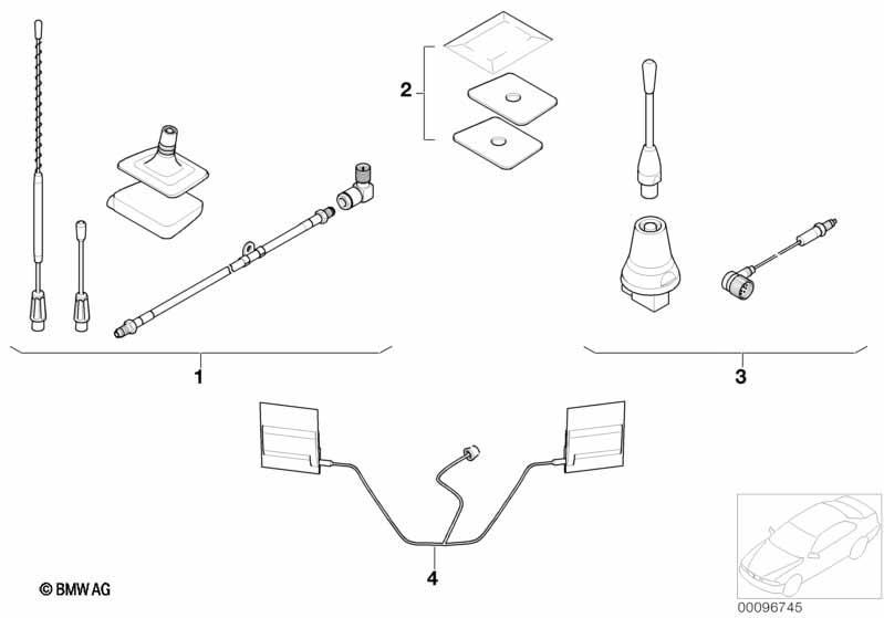 Nachrüstsatz Telefonantenne Dualband