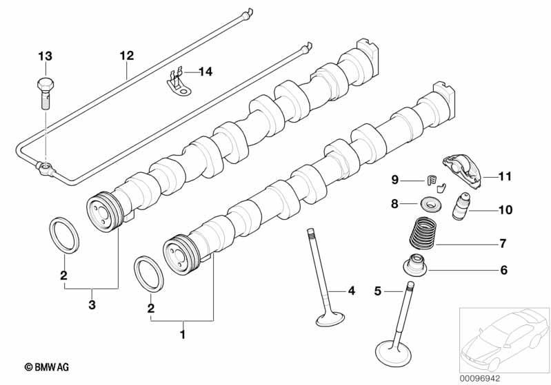 Ventilsteuerung-Nockenwelle/Ventile