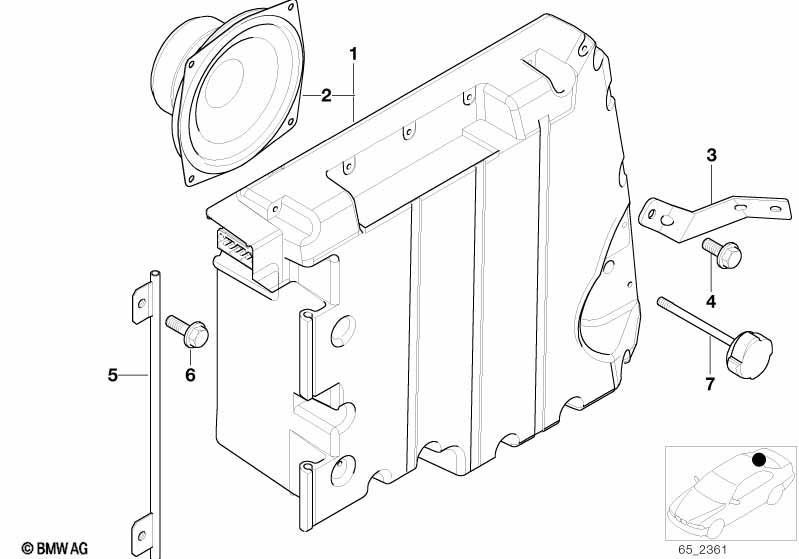 Einzelteile Subwooferbox HiFi/Top-HiFi