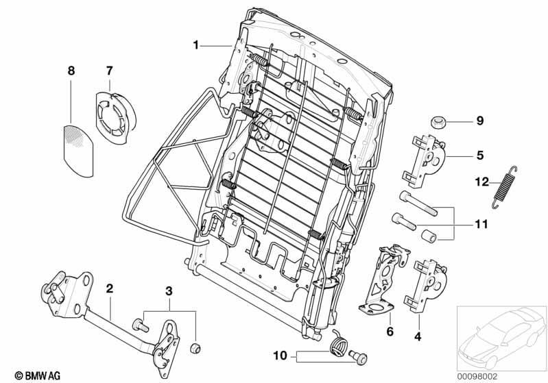 Sitz hinten elektrisch Lehne