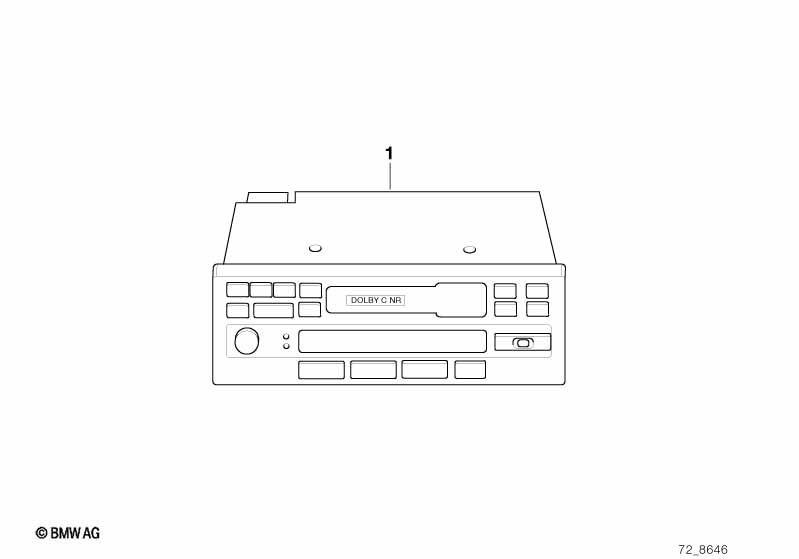 Cassetten-Radio mit CD-Steuerung