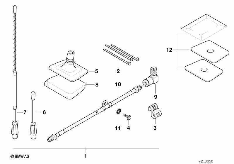 Nachrüstsatz Fensterklebeantenne