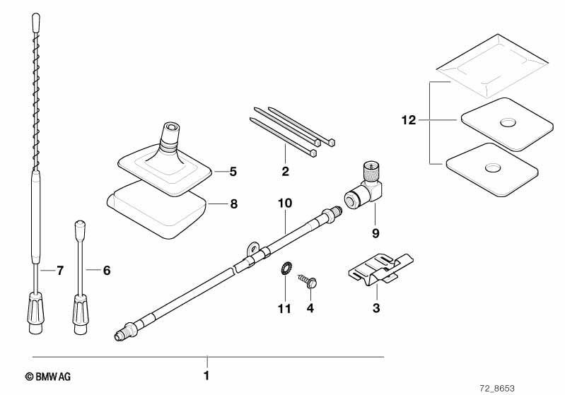 Nachrüstsatz Fensterklebeantenne