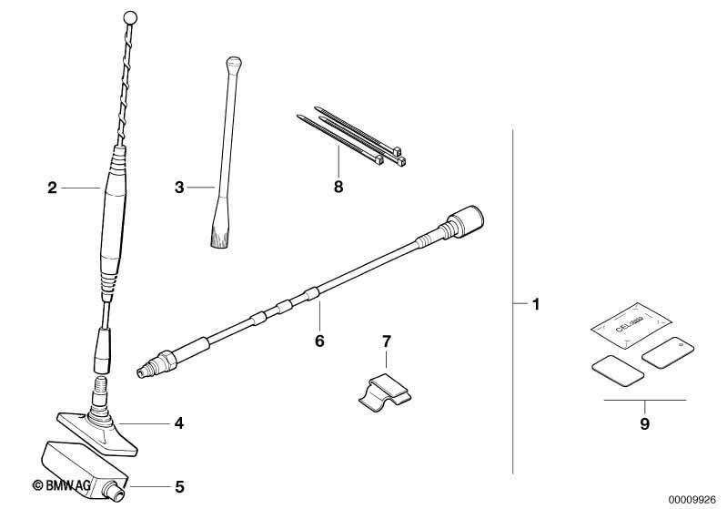 Nachrüstsatz Fensterklebeantenne