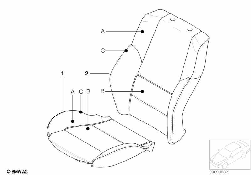 Individual Bezug Sportsitz Leder