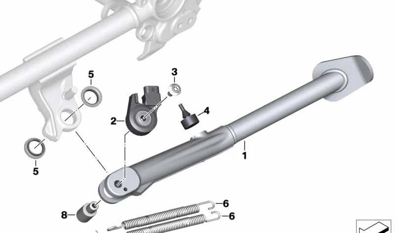 BMW Motorrad 46538558715 Seitenstütze - LEEBMANN24