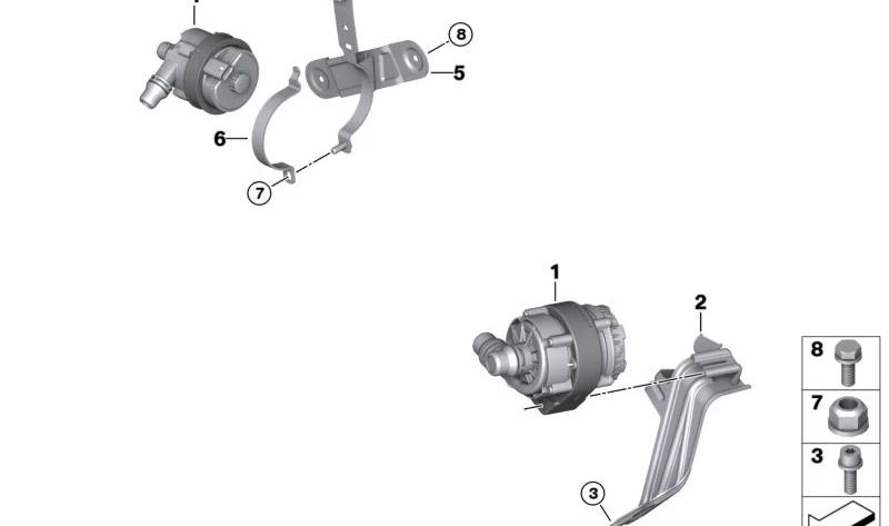 BOSCH 0 392 024 10V Zusatzwasserpumpe (Heizwasserkreislauf) LEEBMANN24