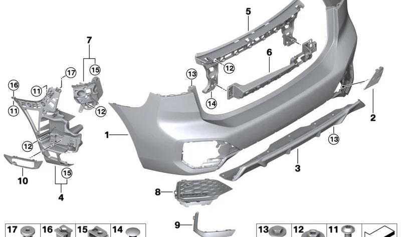 BMW 51128739135 Führung Mitte hinten - LEEBMANN24