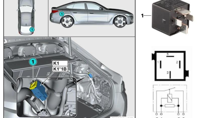 BMW 61366901469 Relais Schliesser schwarz - LEEBMANN24