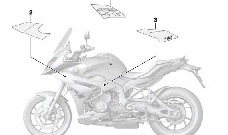 BMW Motorrad 51148396667 Dekor vorne links - LEEBMANN24