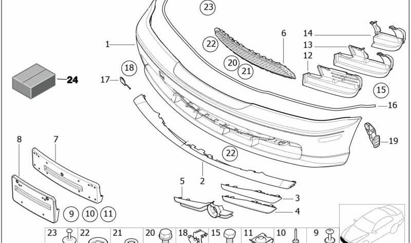 BMW 51118204363 Gitter - LEEBMANN24