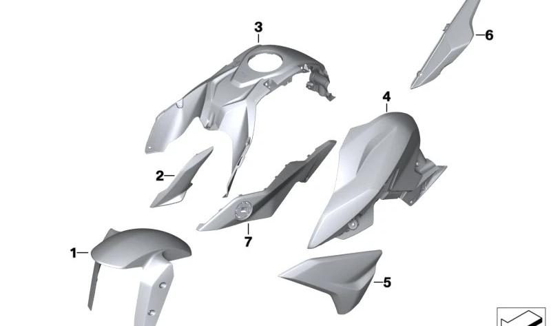 BMW Motorrad 46618565948 Vorderradabdeckung Rohteil Rohteil  