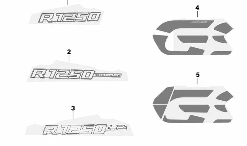 BMW Motorrad 51148396273 Schriftzug links - LEEBMANN24