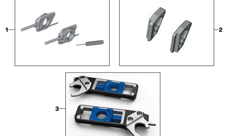 BMW Motorrad 77259443165 Satz Adapter für Montageständer Sport 