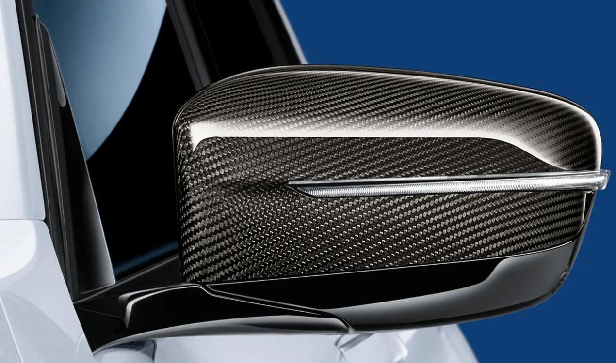 Kohlefaser-ABS-Auto-Rückspiegelabdeckung M Style Spiegelkappe, for BMW G20  3er 2019-2021 5er G30 G31 G38 2017-2021 : : Auto & Motorrad