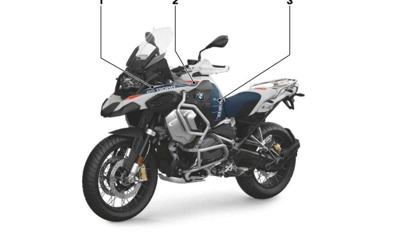 BMW Motorrad 51147108769 Dekor Vorderradabdeckung hinten links  