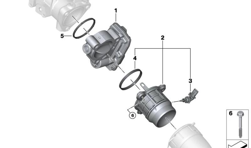 BMW 13548512452 Drosselklappe - LEEBMANN24