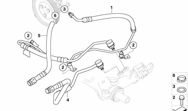 BMW 32416772761 Rücklaufleitung - LEEBMANN24