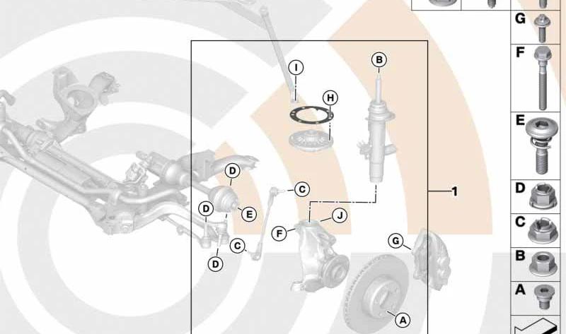 BMW 31352467064 Anbausatz Federbein vorne M10 Value Line - LEEBMANN24