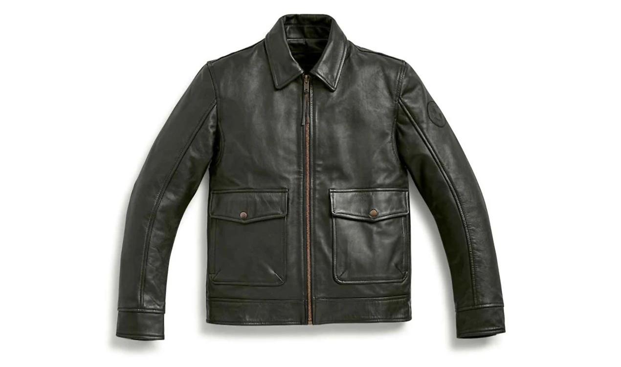 Lederjacke Engineer