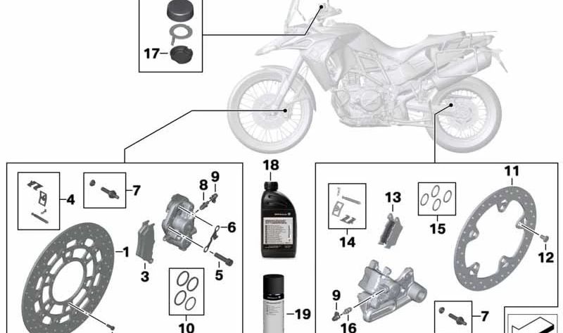 BMW Motorrad 34117713131 Bremsscheibe vorn D=300/5,00 - LEEBMANN24