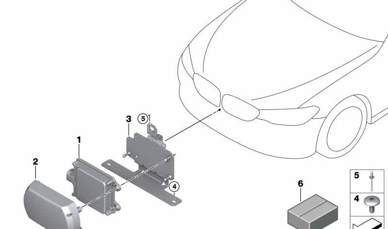 BMW 66316873423 Halter Sensor ECE - LEEBMANN24